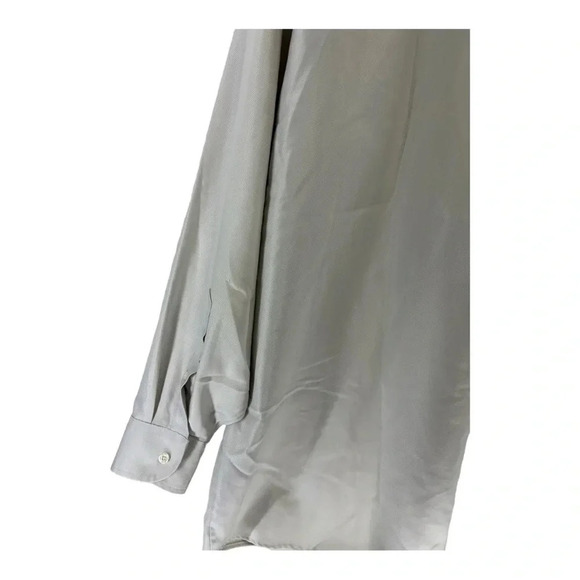 Stafford Wrinkle Free Men’s Button Down Off White Size 34-35 - Picture 11 of 13